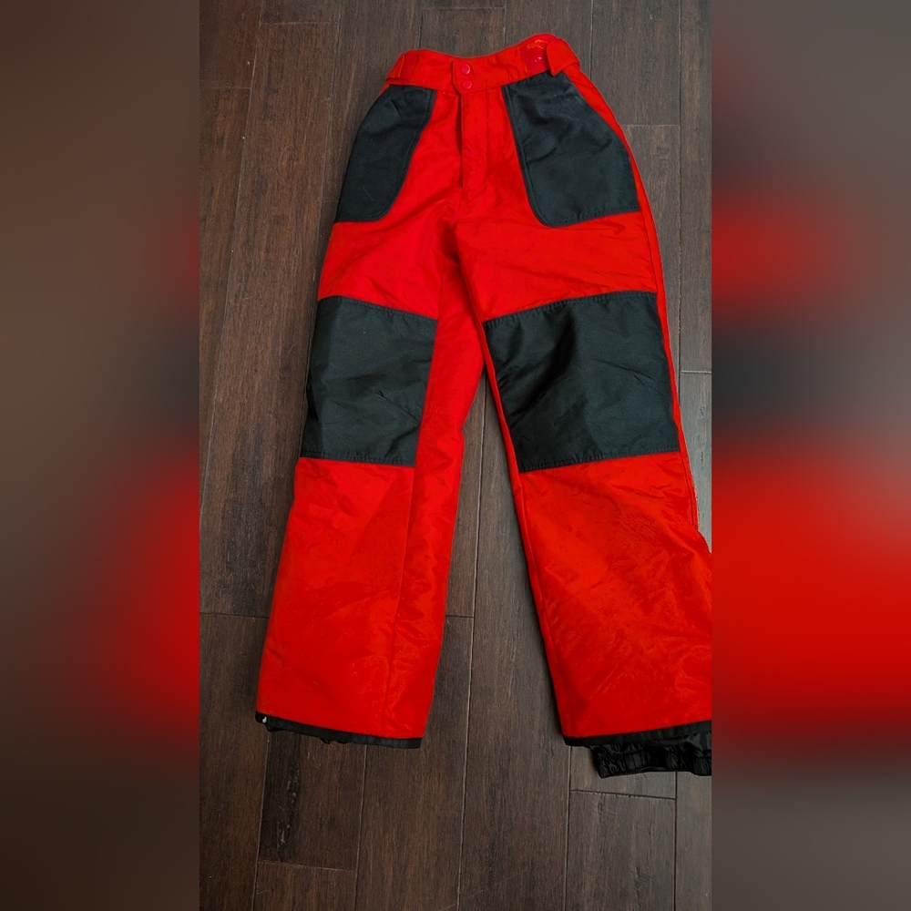 Boys Or Girls Red Snow Pants Size Large